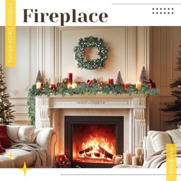 Eucalyptus Leaves Garland - 4 Pcs 6.5 Feet for Decor