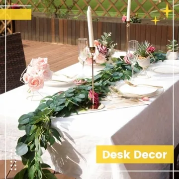 Eucalyptus Leaves Garland - 4 Pcs 6.5 Feet for Decor