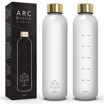 ARCANA Motivational Water Bottle - Stylish and BPA Free