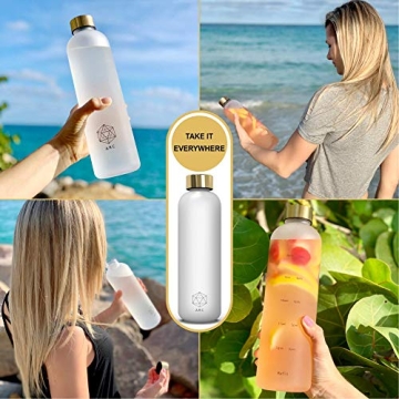 ARCANA Motivational Water Bottle - Stylish and BPA Free