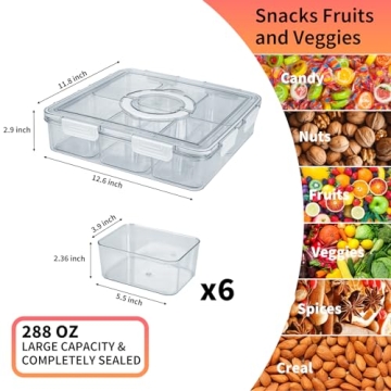Extra Large Storage Containers for Fruits and Snacks