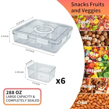 Extra Large Storage Containers for Fruits and Snacks