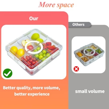 Extra Large Storage Containers for Fruits and Snacks