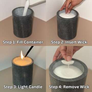 NLYTN Pearled Candle - Eco-Friendly, Unscented & Long Lasting