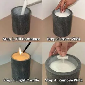 NLYTN Pearled Candle - Eco-Friendly, Unscented & Long Lasting