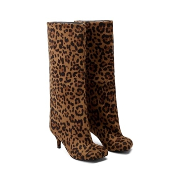 CAGLGLZ Women’s Stylish Knee High Suede Boots