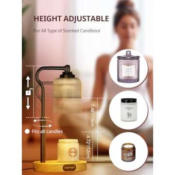 Inspireyes Candle Warmer Lamp - Electric Candle Melter