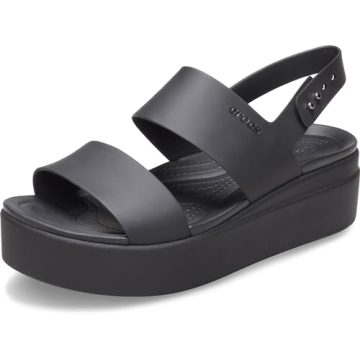 Crocs Women's Brooklyn Low Wedges – Stylish Platform Sandals for Comfort and Versatility