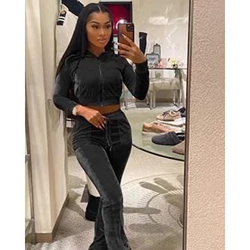 Stylish Womens Velour Jogger Tracksuit for Comfort