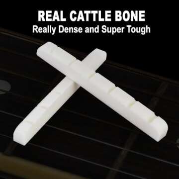 Quality 42mm Electric Guitar Bone Nuts for Strat Tele Guitars