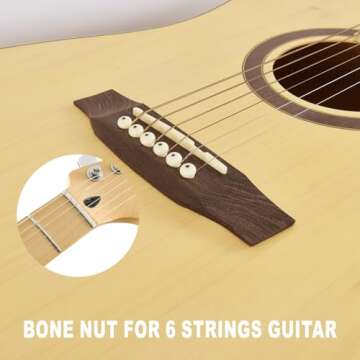 Quality 42mm Electric Guitar Bone Nuts for Strat Tele Guitars