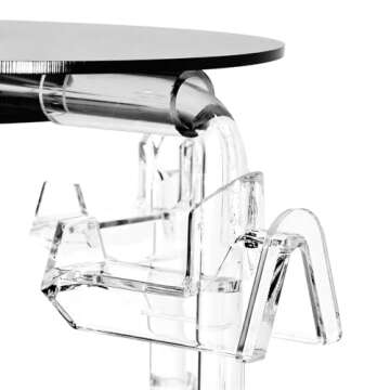 MOOCA Acrylic Rotating Sunglasses, Eyewear Holder Display, Eyewear Collection, Sunglasses Holder, Eyeglass Case, High Capacity Eyewear Organizer, 20 Pairs