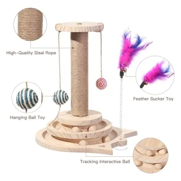 Marchul Cat Scratching Post: Fun Interactive Toy for Kittens