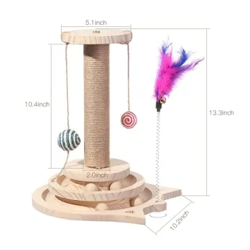 Marchul Cat Scratching Post: Fun Interactive Toy for Kittens