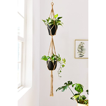 Mkono Macrame Plant Hangers for Home Decor and Gift