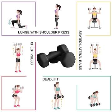 Balelinko Home Gym Equipment Workouts Strength Training Weight Loss Pilates Weights Yoga Sets Weights for Women, Men, Seniors and Youth
