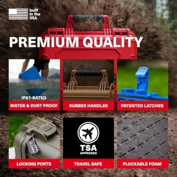 18" Waterproof Hard Case - Customizable Foam Storage Solution