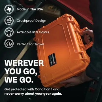 18" Waterproof Hard Case - Customizable Foam Storage Solution