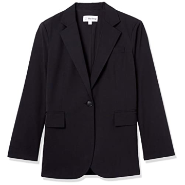 Ramona Loose Fit Boxy Blazer for Women in Black