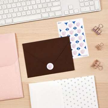 Avery Mailing Seals, 1" Round Labels, White, 600 Printable Mailing Labels (05247)