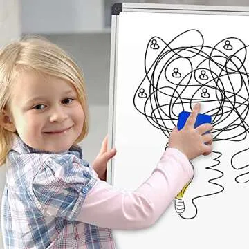 OFFICDO Dry Erase Erasers, 48 Pack Mini Magnetic Whiteboard Erasers Dry Erasers Chalkboard Erasers for Kids, Student, Classroom, Teacher Supplies, Home and Office (Blue, 2 x 2 x 0.79 Inch)