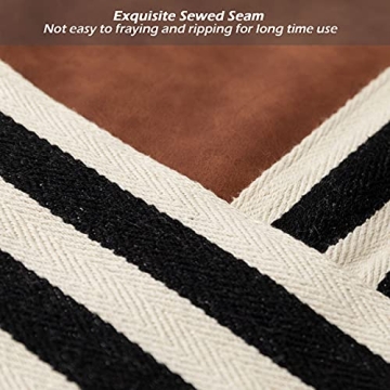 LIGICKY Boho Faux Leather Decorative Pillow Covers 18x18