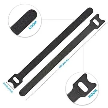 100 PCS Reusable Cable Ties for Effective Cable Management