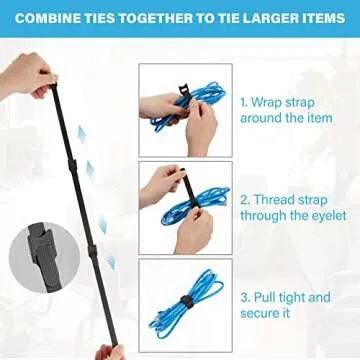 100 PCS Reusable Cable Ties for Effective Cable Management