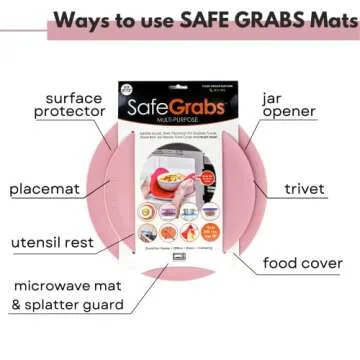 Safe Grabs Microwave Mat - Silicone Heat Resistant