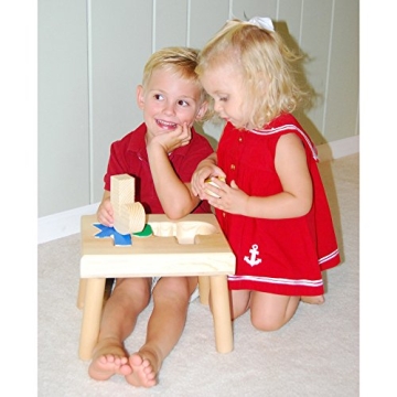 Personalized Wooden Name Puzzle Stool for Kids