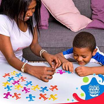 Stretchy Happy Man Toy Party Favors: Bendy Toys Set of 24 - Perfect Stretchy Toys Small Prizes for Goody Bag Stuffers and Egg Fillers