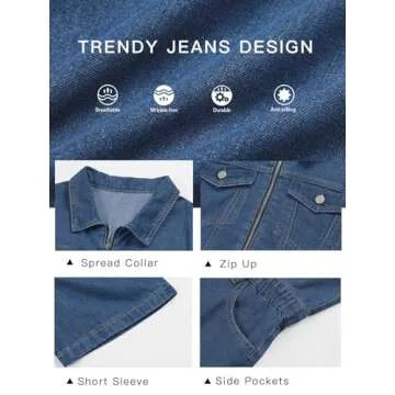 Trendy PLNOTME Women's Summer Denim Romper for Style