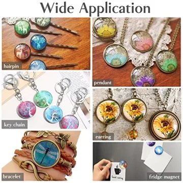 30PCS Premium Clear Glass Cabochons for Crafting and Jewelry