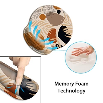 Ergonomic Memory Foam Wrist Rest Set for Comfort