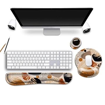 Ergonomic Memory Foam Wrist Rest Set for Comfort