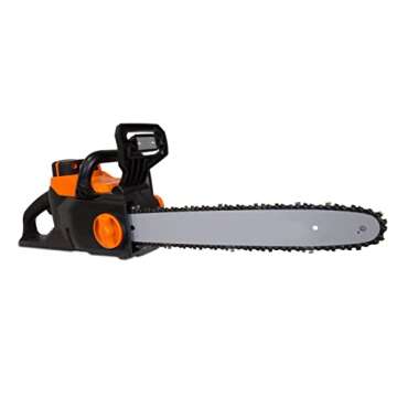 WEN Cordless Electric Chainsaw 16-Inch Brushless Battery