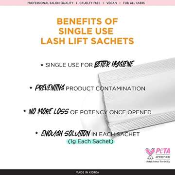 CLIONE PRIME Lash Lift Kit - 97 Pcs Eyelash Lift Kit, 15 Times Use Eyelash Perm Kit, Suitable for Salon & Home Use - Professional Korean Semi Permanent Curling Perming Wave Kit