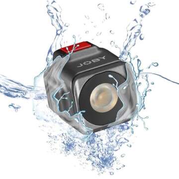 JOBY Beamo, Mini LED Light for Smartphone and Mirrorless Camera - Compact, Magnetic, Bluetooth, Wate...