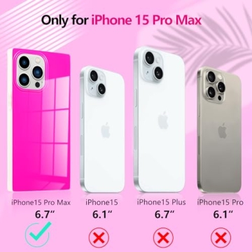 Pevezeda Neon Series iPhone 15 Pro Max Case - Shockproof & Cute