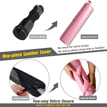 POWER GUIDANCE Barbell Pad Squat Pad, Neck and Shoulders Thick Protective Foam Pad, for Squats, Lunges, Hip Thrusts, Weight Lifting, Non-Slip PU Leather Cover, Fit Standard and Olympic Bars