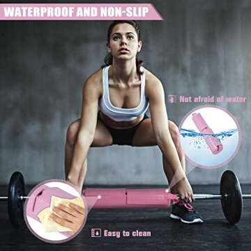 POWER GUIDANCE Barbell Pad Squat Pad, Neck and Shoulders Thick Protective Foam Pad, for Squats, Lunges, Hip Thrusts, Weight Lifting, Non-Slip PU Leather Cover, Fit Standard and Olympic Bars