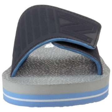 New Balance Mosie-K2002 Adjustable Kids Sandals - Grey/Navy - 5 M US Big Kid
