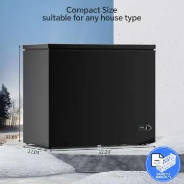 Kismile 7.0 Cu.Ft Chest Freezer - Space Saving & Quiet
