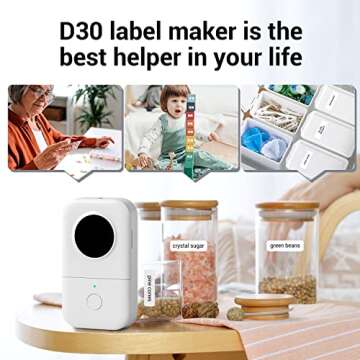 Phomemo D30 Mini Label Maker for Organizing & More