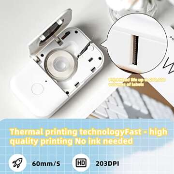 Phomemo D30 Mini Label Maker for Organizing & More