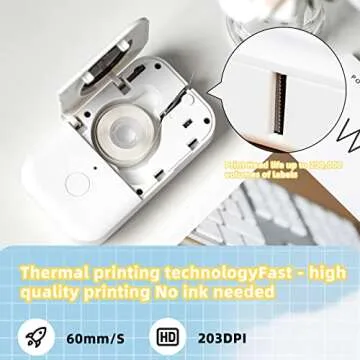 Phomemo D30 Mini Label Maker for Organizing & More