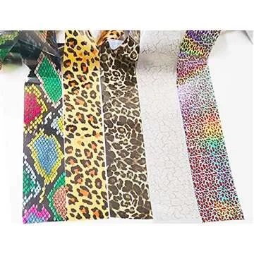 CHANGAR Animal Skin Nail Art Foil Decals for Unique Designs