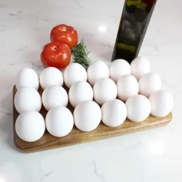 Gui's Chicken Coop Egg Tray - Rustic Wooden Holder for 18 Eggs