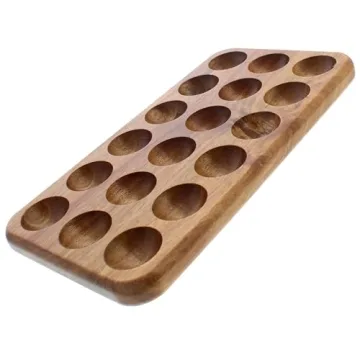 Gui's Chicken Coop Egg Tray - Rustic Wooden Holder for 18 Eggs