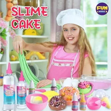 FunKidz DIY Ice Cream Butter Slime Kit for Girls 8-12